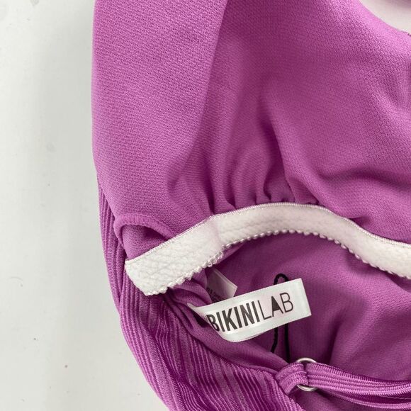 BikiniLab women's fuschia one piece belted bathing suit womens m - Picture 7 of 9